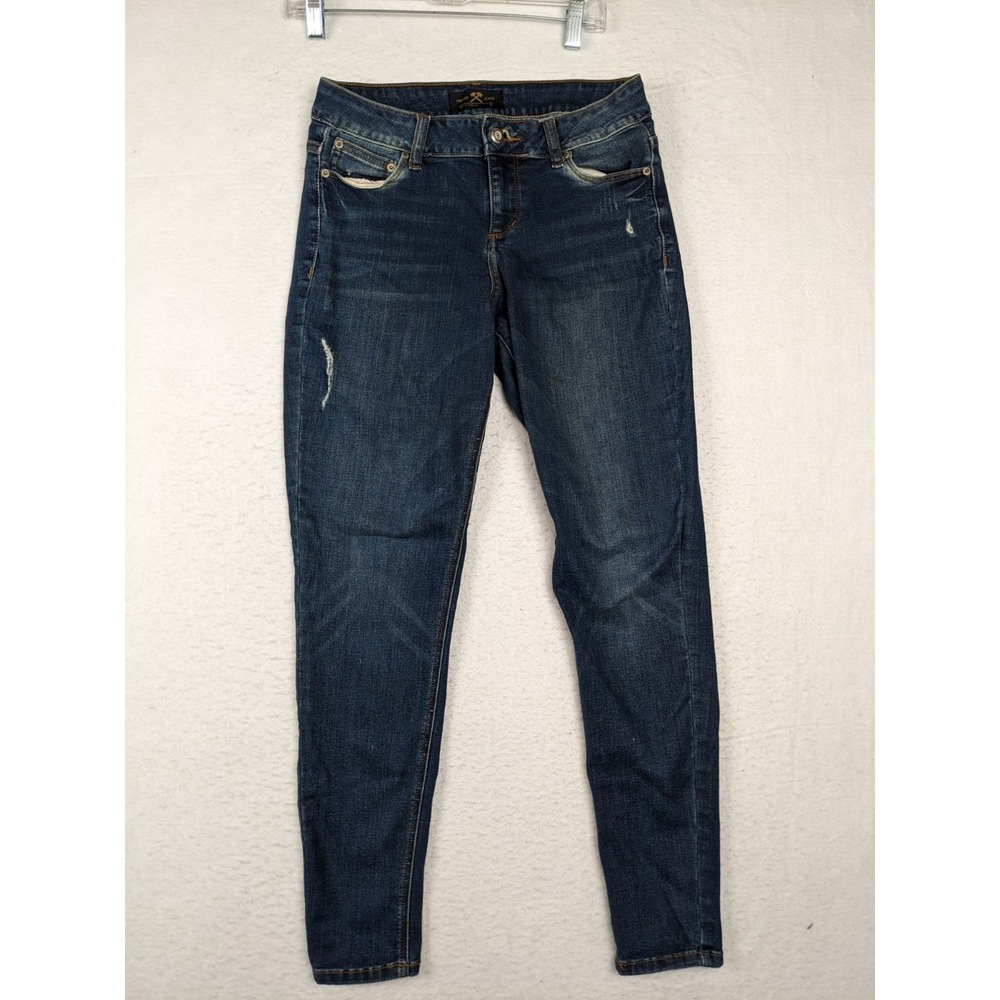 Hammer Jeans  Womens Distressed Skinny Size 9 Blue Denim